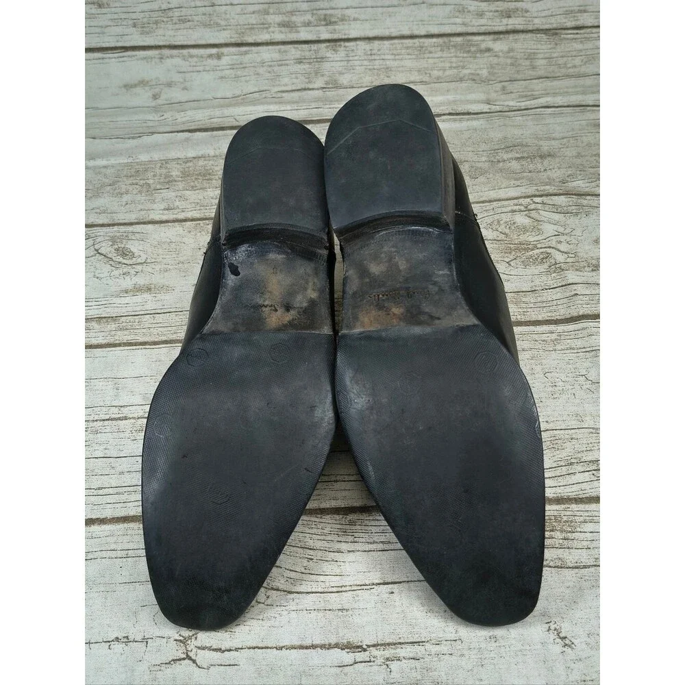 Paul Smith Black Leather Slip On Boots Men Size 42